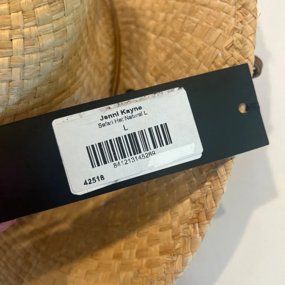 JENNI KAYNE Safari Hat Natural Size Large NWT - Picture 5 of 5